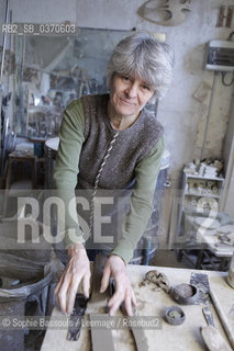 Portrait of Agnes Debizet dans son atelier - 05/02/2016  ©Sophie Bassouls/Leemage/Rosebud2