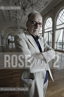 Venice, Italy, 2009. Ennio Morricone, Italian musician, conductor of orchestra and famous composer, winner of David Donatello Prize 2010 as best composer for the music of Baaria movie, directed by Giuseppe Tornatore.. ©Lucia Gardin/Rosebud2