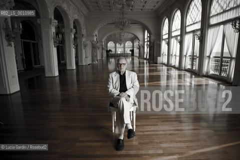 Venice, Italy, 2009. Ennio Morricone, Italian musician, conductor of orchestra and famous composer, winner of David Donatello Prize 2010 as best composer for the music of Baaria movie, directed by Giuseppe Tornatore.. ©Lucia Gardin/Rosebud2