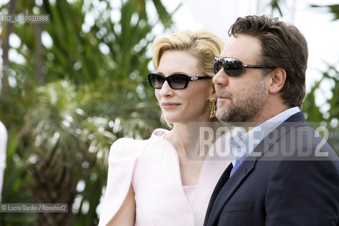 Cannes France, May, the 13th, 2010. Russel Crowe and Cate Blanchett at the Cannes International Film Festival for the premiere of Robin Hood, directed by Ridley Scott. ©Lucia Gardin/Rosebud2