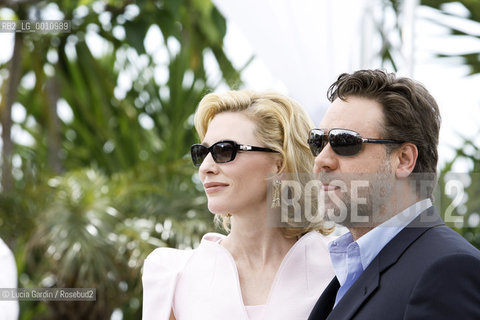 Cannes France, May, the 13th, 2010. Russel Crowe and Cate Blanchett at the Cannes International Film Festival for the premiere of Robin Hood, directed by Ridley Scott. ©Lucia Gardin/Rosebud2