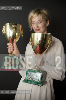 COPPA VOLPI.per la migliore interpretazione femminile a:.Alba Rohrwacher.nel film HUNGRY HEARTS di Saverio Costanzo (Italia) ©Lucia Gardin/Rosebud2