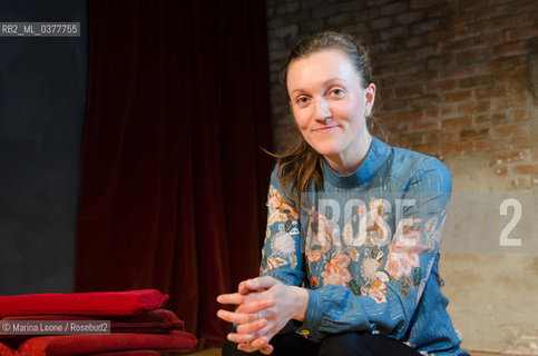 Danish writer Anne Cathrine Bomann presents her book,  L ora di Agathe, published by Iperborea during I Boreali Festival at Teatro Franco Parenti in Milan. La scrittrice danese  Anne Cathrine Bomann presenta il suo romanzo, L ora di Agathe, edito da Iperborea durante il Festival I Boreali a Milano ©Marina Leone/Rosebud2