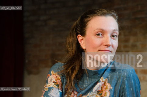 Danish writer Anne Cathrine Bomann presents her book,  L ora di Agathe, published by Iperborea during I Boreali Festival at Teatro Franco Parenti in Milan. La scrittrice danese  Anne Cathrine Bomann presenta il suo romanzo, L ora di Agathe, edito da Iperborea durante il Festival I Boreali a Milano ©Marina Leone/Rosebud2