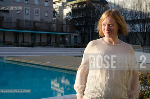 La scrittrice norvegese Erika Fatland presenta il suo romanzo Sovietistan, edito da Marsilio, durante il Festival I Boreali al teatro Franco Parenti. Milano, 24 febbraio 2019. Norwegian writer Erika Fatland presents her novel Sovietistan, published by Marsilio, at Boreali Festival at Franco Parenti theatre. Milan, February 24th, 2019 ©Marina Leone/Rosebud2