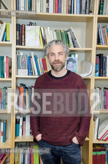 Pietro Biancardi, editor in chief of Iperborea publishing house, posing in his studio. Milan, March 4th, 2019 Pietro Bianciardi, direttore di Iperborea, in posa nel suo studio. Milano, 4 Marzo 2019 ©Marina Leone/Rosebud2