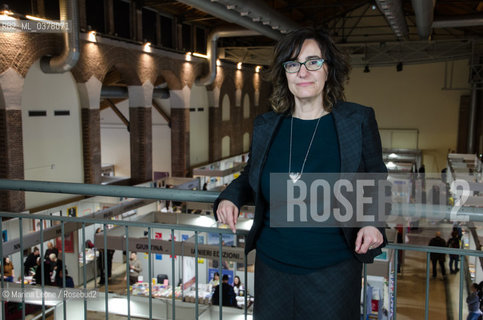 Angela di Biaso, direttrice commericiale di Messaggerie libri, in posa a Bookpride. Milano, 15 Marzo 2019. Angela Di Biaso, commercial headchief of Messaggerie Libri, at Bookpride, Milan, March 15th, 2019