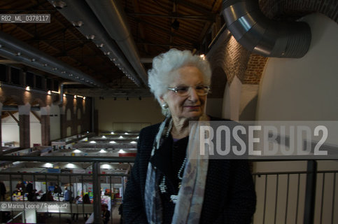 Italian senator and Shoah survivor Liliana Segre at Bookpride. Milan, March 16th, 2019. La senatrice e sopravvissuta della Shoah Liliana Segre a Bookpride. Milano, 16 marzo 2019 ©Marina Leone/Rosebud2