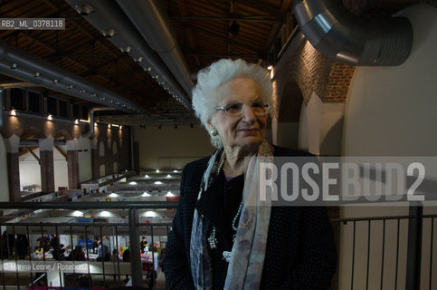 Italian senator and Shoah survivor Liliana Segre at Bookpride. Milan, March 16th, 2019. La senatrice e sopravvissuta della Shoah Liliana Segre a Bookpride. Milano, 16 marzo 2019 ©Marina Leone/Rosebud2