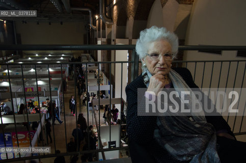 Italian senator and Shoah survivor Liliana Segre at Bookpride. Milan, March 16th, 2019. La senatrice e sopravvissuta della Shoah Liliana Segre a Bookpride. Milano, 16 marzo 2019 ©Marina Leone/Rosebud2