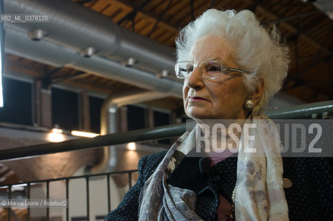 Italian senator and Shoah survivor Liliana Segre at Bookpride. Milan, March 16th, 2019. La senatrice e sopravvissuta della Shoah Liliana Segre a Bookpride. Milano, 16 marzo 2019 ©Marina Leone/Rosebud2