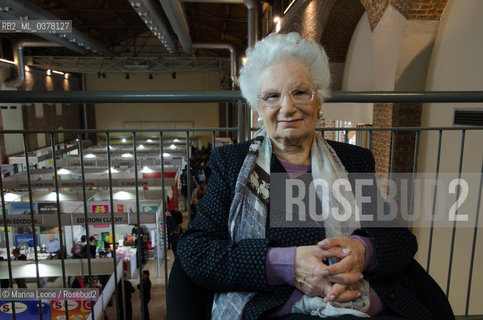 Italian senator and Shoah survivor Liliana Segre at Bookpride. Milan, March 16th, 2019. La senatrice e sopravvissuta della Shoah Liliana Segre a Bookpride. Milano, 16 marzo 2019 ©Marina Leone/Rosebud2