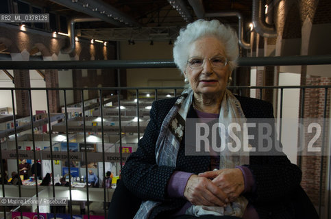 Italian senator and Shoah survivor Liliana Segre at Bookpride. Milan, March 16th, 2019. La senatrice e sopravvissuta della Shoah Liliana Segre a Bookpride. Milano, 16 marzo 2019 ©Marina Leone/Rosebud2