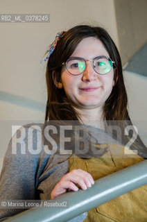 Italian writer Loreta Minutilli attends Bookpride. Milan, March 17th, 2019. La scrittrice italiana Loreta Minutilli partecipa a Bookpride. Milano, 17 Marzo 2019 ©Marina Leone/Rosebud2