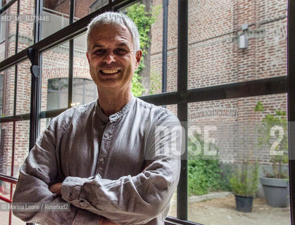 Lo chef Italiano Pietro Leeman in posa alla Fabbrica del Vapore in occasione di Cibo a Regola dArte. Milano, 17 maggio 2019 Italian chef Pietro Leeman poses at Fabbrica del Vapore for Cibo a Regola dArte event. Milan, May 17th, 2019 ©Marina Leone/Rosebud2