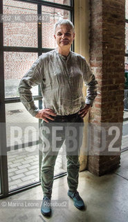 Lo chef Italiano Pietro Leeman in posa alla Fabbrica del Vapore in occasione di Cibo a Regola dArte. Milano, 17 maggio 2019 Italian chef Pietro Leeman poses at Fabbrica del Vapore for Cibo a Regola dArte event. Milan, May 17th, 2019 ©Marina Leone/Rosebud2