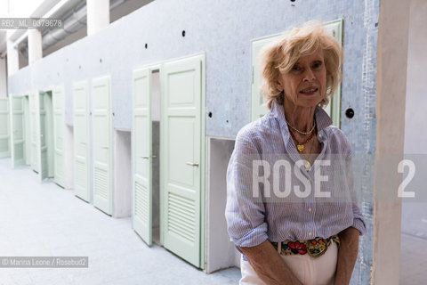 La scrittrice italiana Isabella Bossi Fedrigotti al Teatro Franco Parenti di Milano. 6 Giugno 2019 Italian writer Isabella Bossi Fedrigotti at Teatro Franco Parenti in Milan. June 6th, 2019 ©Marina Leone/Rosebud2