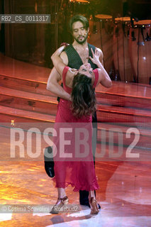 07-01-2012 Rome.Tv show Ballando con le stelle.In the photo actor Alex Belli and dancer Samanta Togni ©Cosima Scavolini/Rosebud2