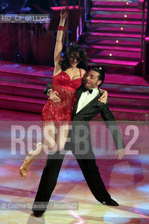 07-01-2012 Rome.Tv show Ballando con le stelle.In the photo singer Anna Tatangelo and dancer Stefano di Filippo ©Cosima Scavolini/Rosebud2