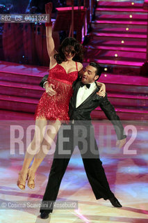 07-01-2012 Rome.Tv show Ballando con le stelle.In the photo singer Anna Tatangelo and dancer Stefano di Filippo ©Cosima Scavolini/Rosebud2