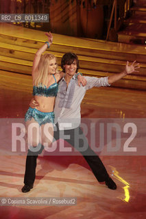 07-01-2012 Rome.Tv show Ballando con le stelle.In the photo actor Gil Andres  and dancer Anastasia Kuzmina ©Cosima Scavolini/Rosebud2