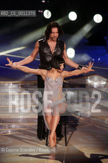 07-01-2012 Rome.Tv show Ballando con le stelle.In the photo actor Sergio Assisi  and dancer  Ekaterina Vaganova ©Cosima Scavolini/Rosebud2