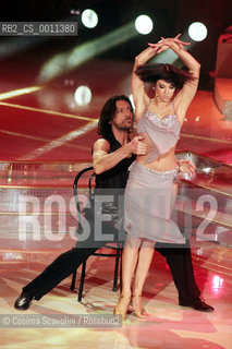 07-01-2012 Rome.Tv show Ballando con le stelle.In the photo actor Sergio Assisi  and dancer  Ekaterina Vaganova ©Cosima Scavolini/Rosebud2