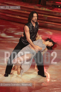 07-01-2012 Rome.Tv show Ballando con le stelle.In the photo actor Sergio Assisi  and dancer  Ekaterina Vaganova ©Cosima Scavolini/Rosebud2