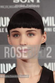 09-01-2012 Rome.Photocall of the film Millennium Uomini che odiano le donne.In the photo actress Rooney Mara ©Cosima Scavolini/Rosebud2