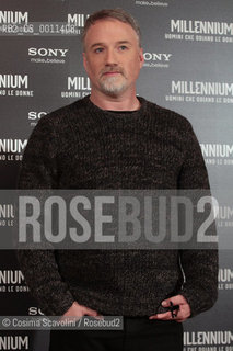 09-01-2012 Rome.Photocall of the film Millennium Uomini che odiano le donne.In the photo  director David Fincher ©Cosima Scavolini/Rosebud2