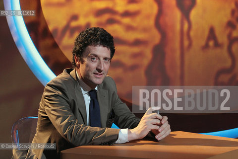 2010 Rome.Journalist Pietrangelo Buttafuoco.. ©Cosima Scavolini/Rosebud2