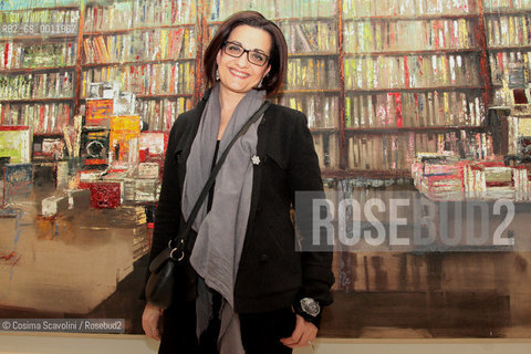 02-02-2012 Rome.Catena Fiorello presents her novel Casca il mondo casca la terra.In the photo writer Catena Fiorello.. ©Cosima Scavolini/Rosebud2