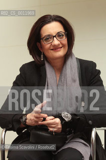 02-02-2012 Rome.Catena Fiorello presents her novel Casca il mondo casca la terra.In the photo writer Catena Fiorello.. ©Cosima Scavolini/Rosebud2