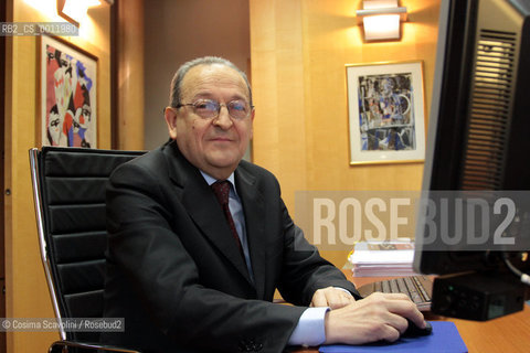 03-02-2012 Rome.Director of TG1 Alberto Maccari.In the photo Alberto Maccari.. ©Cosima Scavolini/Rosebud2