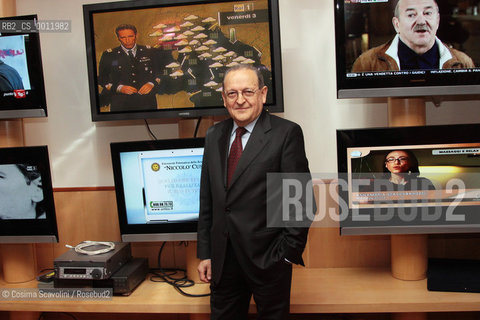 03-02-2012 Rome.Director of TG1 Alberto Maccari.In the photo Alberto Maccari.. ©Cosima Scavolini/Rosebud2