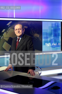 03-02-2012 Rome.Director of TG1 Alberto Maccari.In the photo Alberto Maccari.. ©Cosima Scavolini/Rosebud2