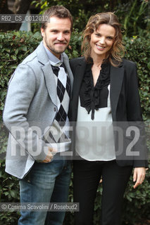 08-02-2012 Rome.Photocall of the Tv film Il generale dei briganti.In the photo actors Danilo Brugia and Christiane Filangieri.. ©Cosima Scavolini/Rosebud2