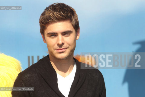 09-03-2012 Rome.Photocall of the film Lorax.In the photo actor Zac Efron ©Cosima Scavolini/Rosebud2