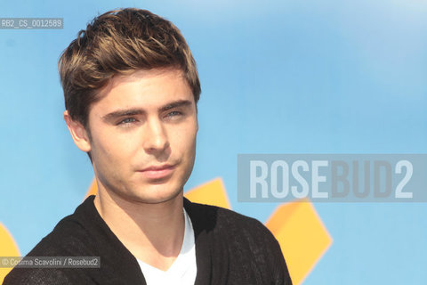 09-03-2012 Rome.Photocall of the film Lorax.In the photo actor Zac Efron ©Cosima Scavolini/Rosebud2