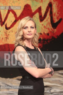 09-03-2012 Rome.Tv show Robinson on Rai 3.In the photo tv journalist Luisella Costamagna. ©Cosima Scavolini/Rosebud2