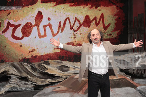 09-03-2012 Rome.Tv show Robinson on Rai 3.In the photo  comic actor Antonio Cornacchione. ©Cosima Scavolini/Rosebud2