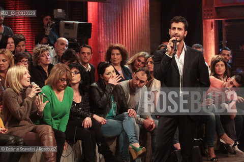 02-04-2012 Rome.Talkshow Libertà di parola.In the photo Fabrizio Corona.. ©Cosima Scavolini/Rosebud2