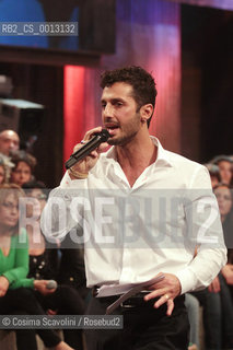 02-04-2012 Rome.Talkshow Libertà di parola.In the photo Fabrizio Corona.. ©Cosima Scavolini/Rosebud2