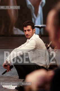 02-04-2012 Rome.Talkshow Libertà di parola.In the photo Fabrizio Corona.. ©Cosima Scavolini/Rosebud2