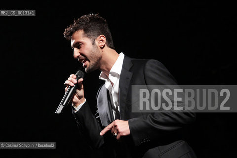 02-04-2012 Rome.Talkshow Libertà di parola.In the photo Fabrizio Corona.. ©Cosima Scavolini/Rosebud2