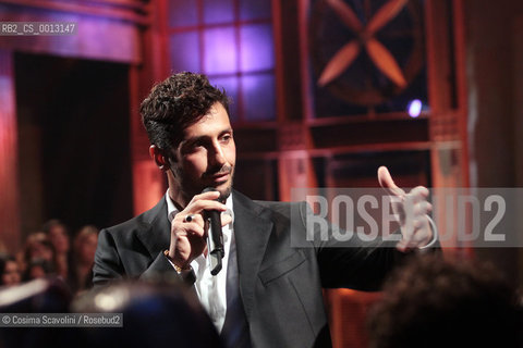 02-04-2012 Rome.Talkshow Libertà di parola.In the photo Fabrizio Corona.. ©Cosima Scavolini/Rosebud2