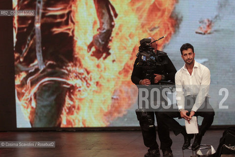 02-04-2012 Rome.Talkshow Libertà di parola.In the photo Fabrizio Corona.. ©Cosima Scavolini/Rosebud2