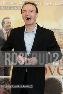 13-04-2012 Rome.Photocall of the film To Rome with love directed by Woody Allen.In the photo Roberto Benigni.. ©Cosima Scavolini/Rosebud2