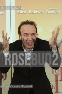 13-04-2012 Rome.Photocall of the film To Rome with love directed by Woody Allen.In the photo Roberto Benigni.. ©Cosima Scavolini/Rosebud2