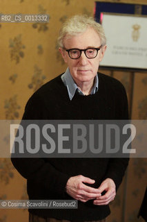 13-04-2012 Rome.Photocall of the film To Rome with love directed by Woody Allen.In the photo  Woody Allen.. ©Cosima Scavolini/Rosebud2